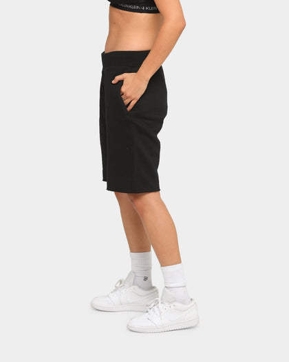 CHAMPION REV WEAVE CUT OFF SCRIPT SHORT BLACK/GOLD