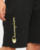 CHAMPION REV WEAVE CUT OFF SCRIPT SHORT BLACK/GOLD