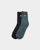 Champion C Logo Crewcut Socks 2 Pack Metaphor/Black