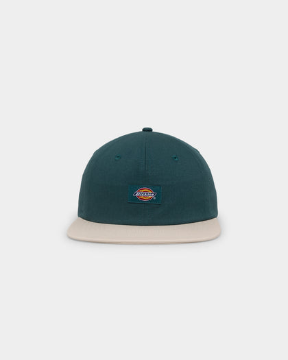 Dickies Classic Label Panelled Snapback Dark Lincoln Green