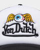 Von Dutch Flying Eyeball Trucker Snapback White/Black