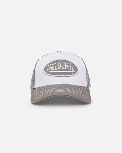 Von Dutch Grey & White Trucker Snapback Grey/White