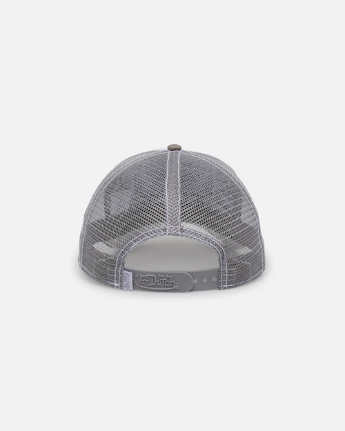 Von Dutch Grey & White Trucker Snapback Grey/White