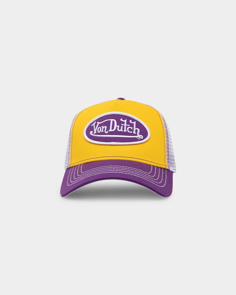 Von Dutch Purple Gold Trucker Yellow/Purple | Culture Kings US