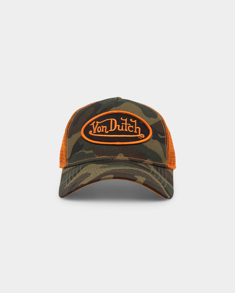 Dutch Camo Hat Orange And Green Von Dutch Hat Von Dutch Camo