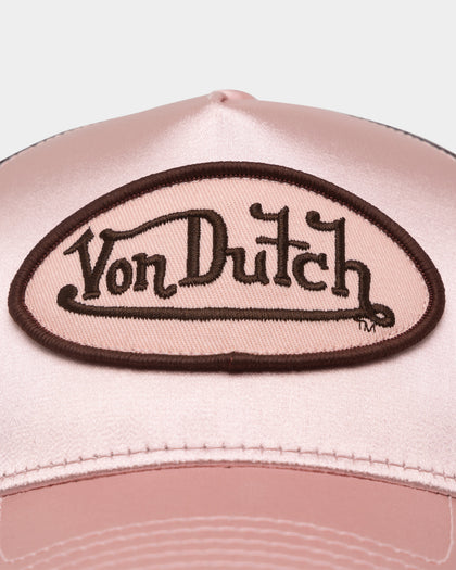 Von Dutch Pink Satin Trucker Pink Satin