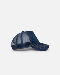 Von Dutch Denim And Stones Trucker Snapback Dark Blue
