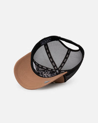 Von Dutch Taupe And Black Trucker Snapback Taupe/Black