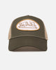 Von Dutch Unisex Trucker Snapback Hat Khaki