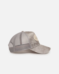 Von Dutch Unisex Trucker Snapback Hat Taupe