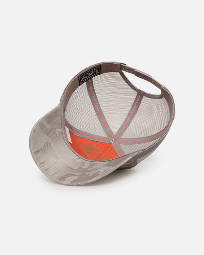 Von Dutch Unisex Trucker Snapback Hat Taupe