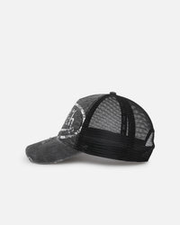 Von Dutch Unisex Trucker Snapback Hat Washed Grey