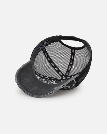 Von Dutch Unisex Trucker Snapback Hat Washed Grey