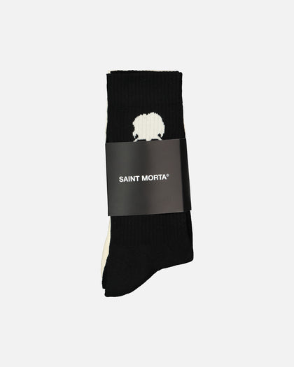 Saint Morta Maison Morta Sock 2 Pack Black/Off White
