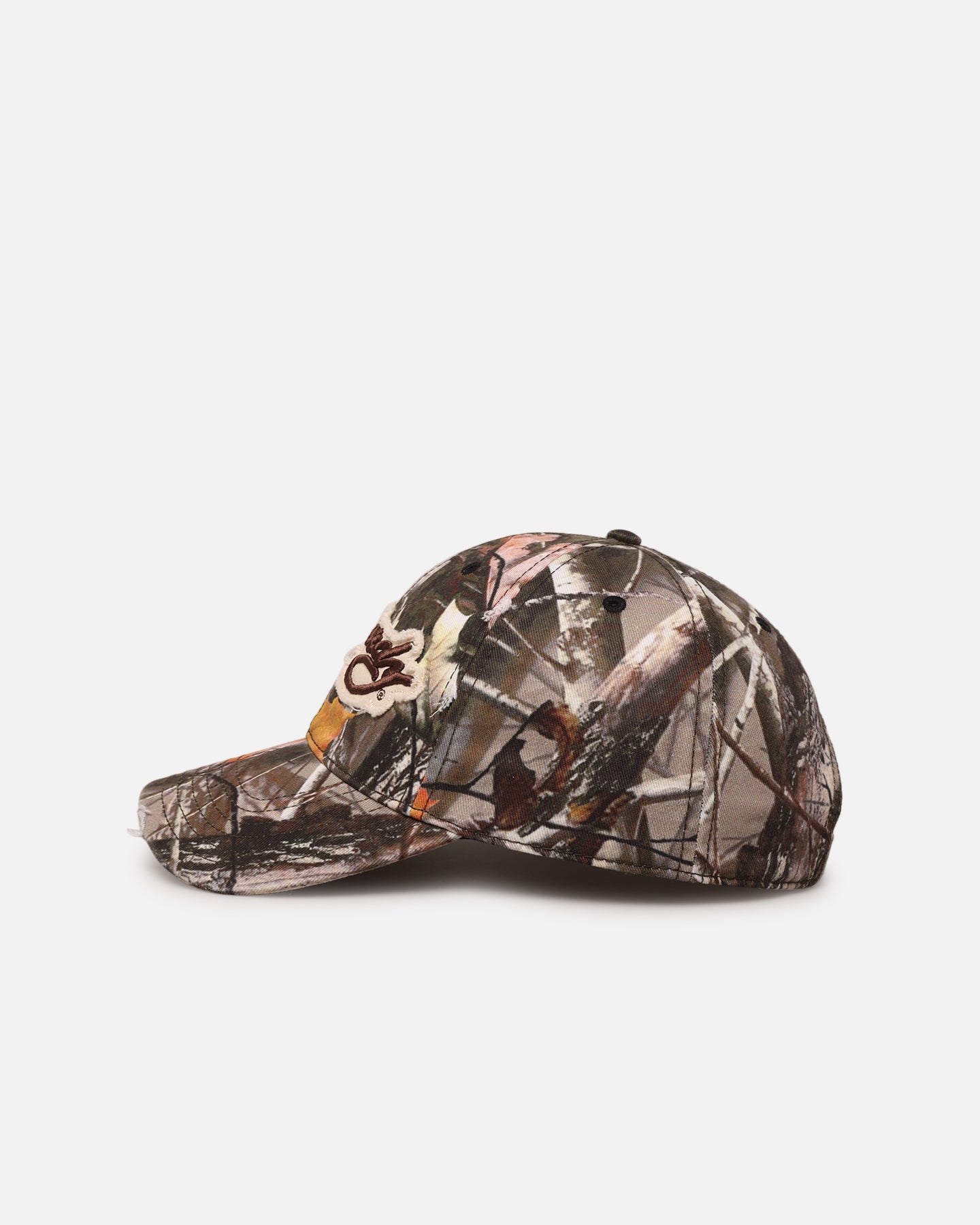 Ed Hardy Distressed Strapback Cap Real Tree Camo | Culture Kings US