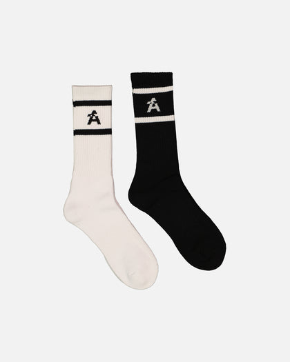 The Anti Order A Crew Socks 2 Pack Black