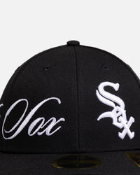 New Era Chicago White Sox 'MLB Side Script 59FIFTY Fitted Black