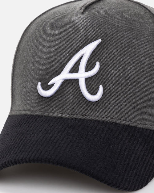 47 Brand Atlanta Braves 'Apollo Corduroy' Offside DT Snapback Black
