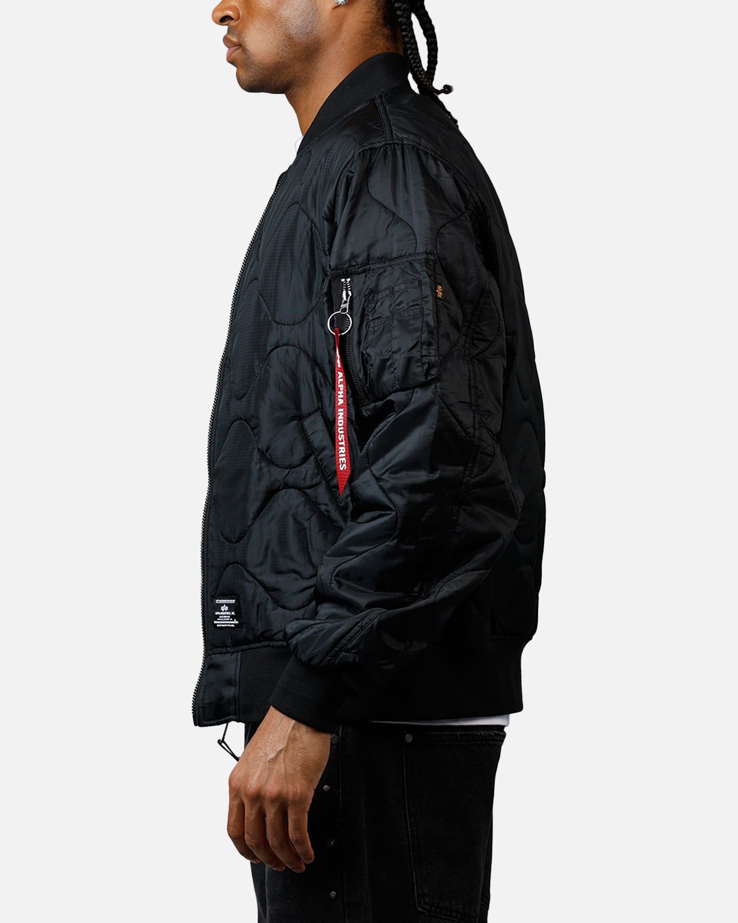 Alpha Industries L-2B Quilted Flight Jacket Black | Culture Kings US