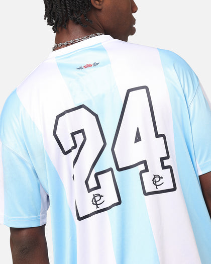 Carre Prestige Football T-Shirt Light Blue/White