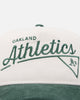 New Era Oakland Athletics'Heritage Golf' Pre-Curved Golfer Snapback Chrome White