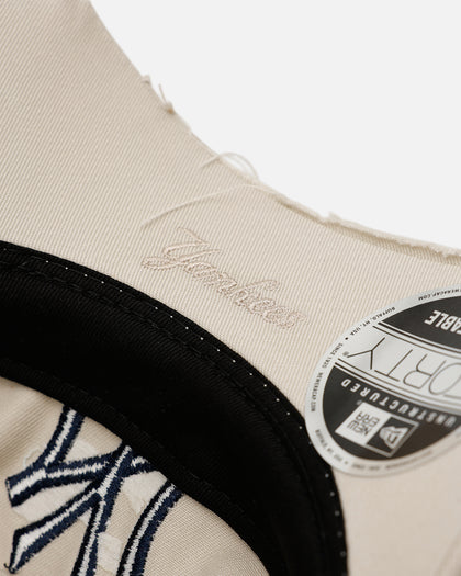 New Era New York Yankees 'Cutoff Visor' 9FORTY Snapback Stone