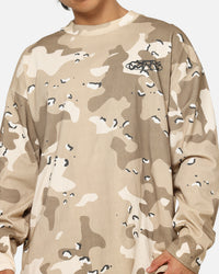 Carre Deserted Long Sleeve T-Shirt Brown Camo