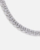 Saint Morta Baguette Interlink Chain Iced White Gold
