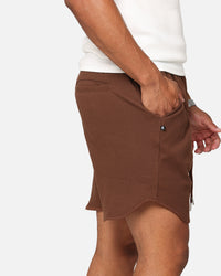 Saint Morta Waffle Shorts Brown