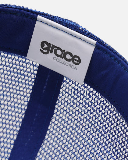 Goat Crew Trucker Mesh Cap White/Royal