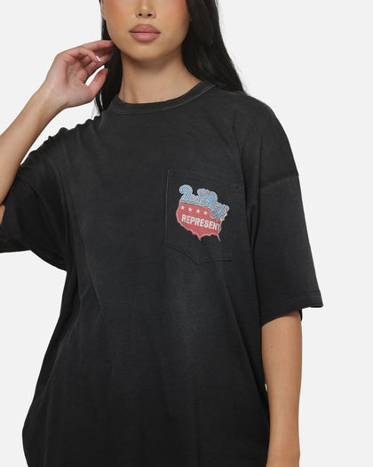 Represent Beach Boys Americas Band T-Shirt Stained Black