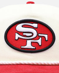 New Era San Francisco 49ers 'Throwback Corduroy' Golfer Snapback Chrome