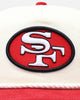New Era San Francisco 49ers 'Throwback Corduroy' Golfer Snapback Chrome