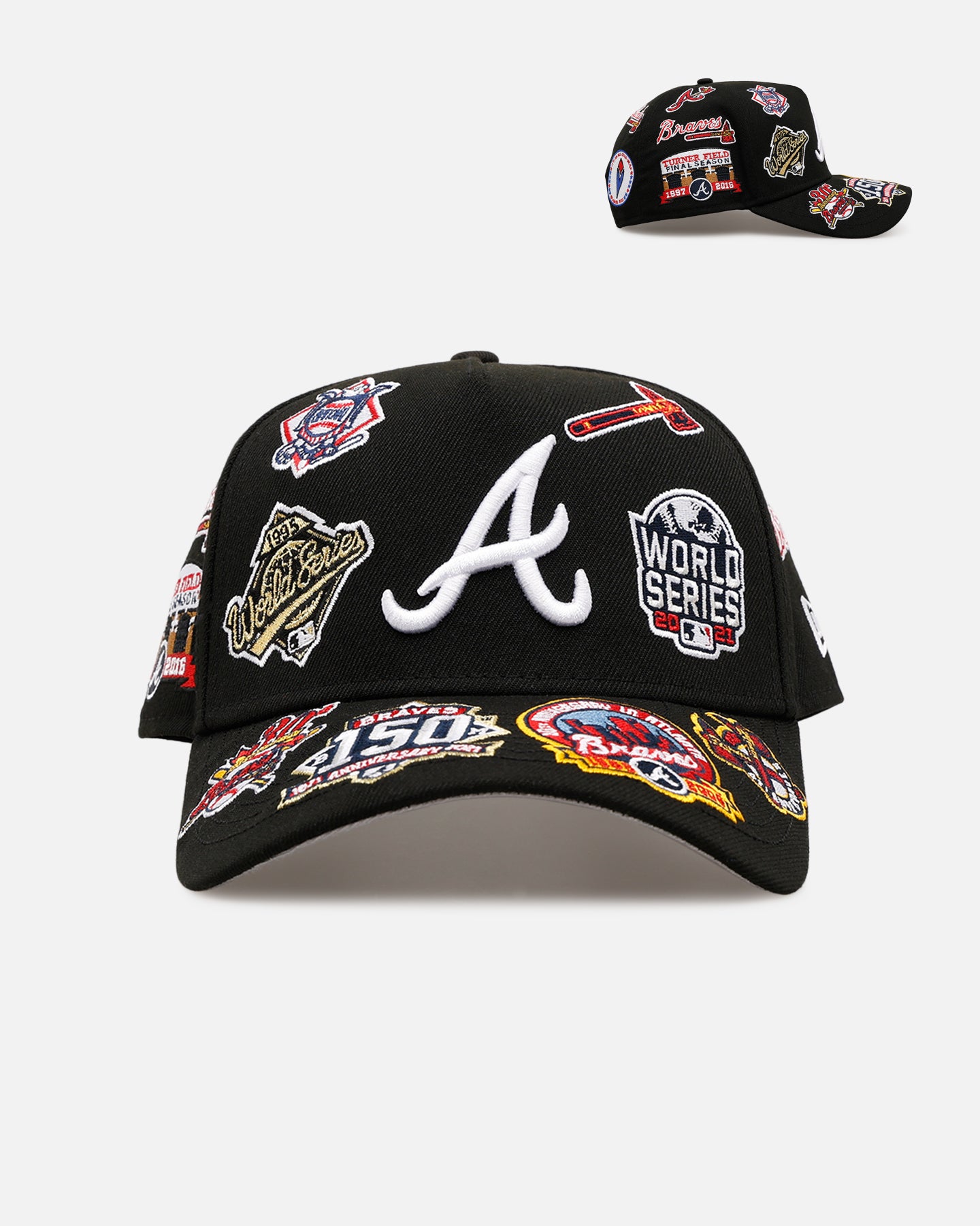 New Era Atlanta Braves 'All Over Embroidery' 9FORTY A-Frame