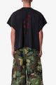 MNML Skull Cut-Off Tee Washed Black