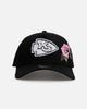New Era Kansas City Chiefs 'Pink Rose Embroidery' 9FORTY A-Frame Snapback Black/Pink