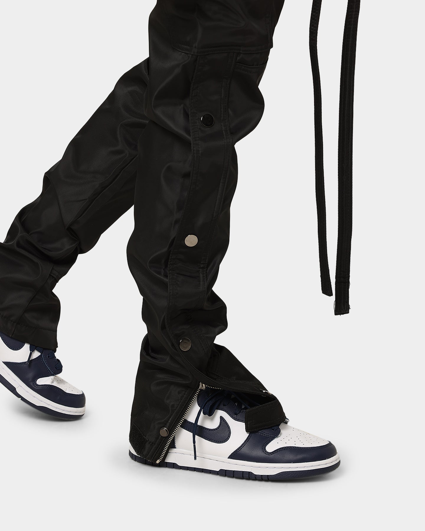 MNML Straight Snap Zipper II Cargo Pants Black | Culture Kings US
