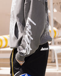 Loiter Midsummer Vintage Hoodie Charcoal