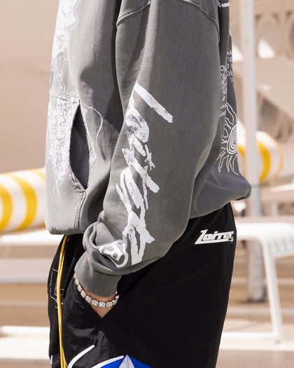 Loiter Midsummer Vintage Hoodie Charcoal