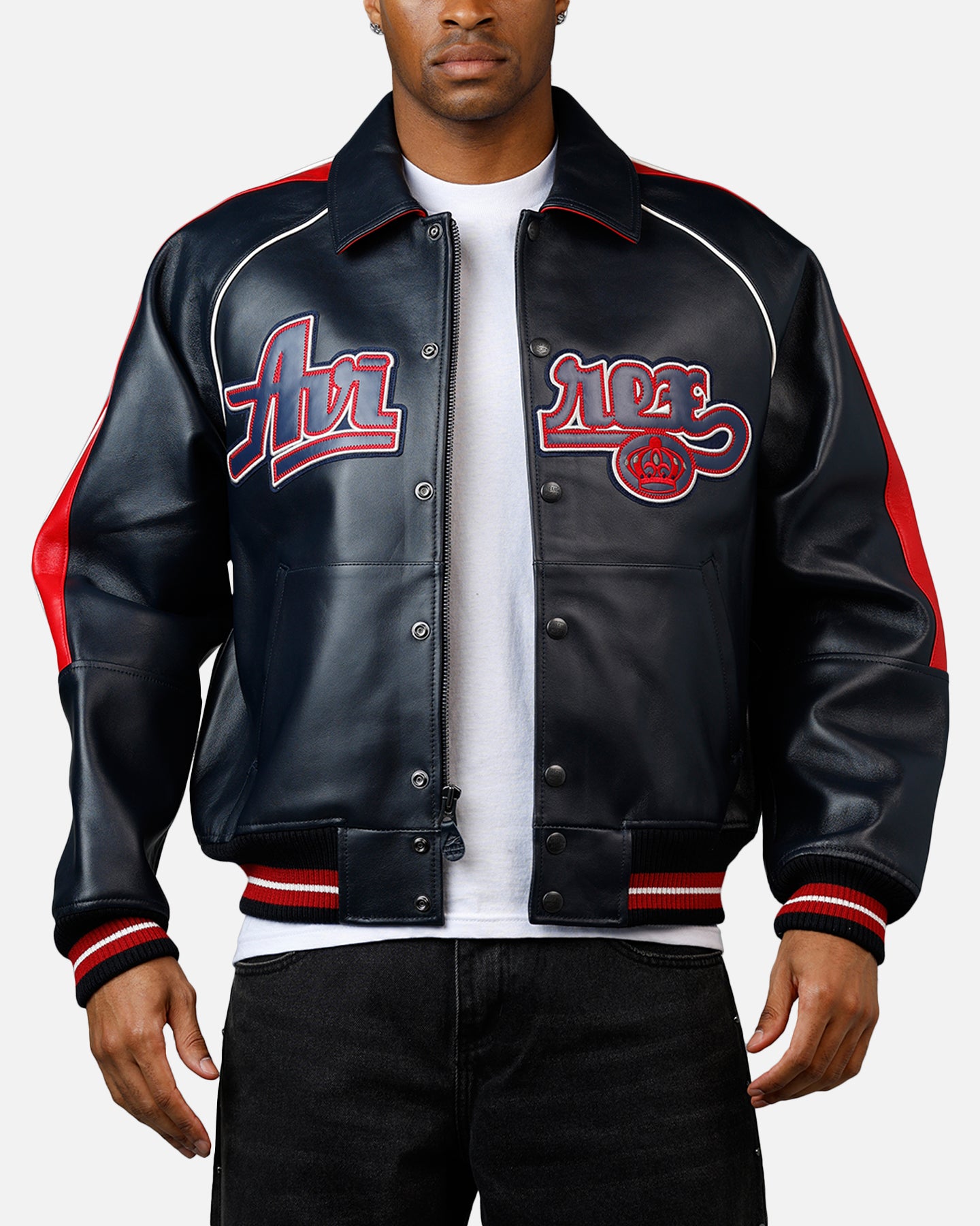 Avirex The Kings Jacket Navy/Red | Culture Kings US