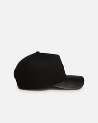 New Era Los Angeles Lakers 'Canvas Leather' 9FORTY A-Frame Snapback Black