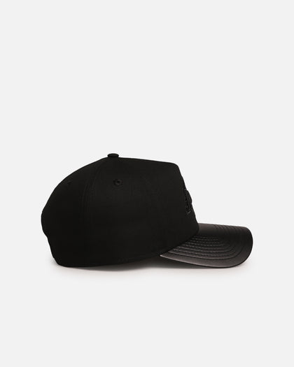 New Era Los Angeles Lakers 'Canvas Leather' 9FORTY A-Frame Snapback Black