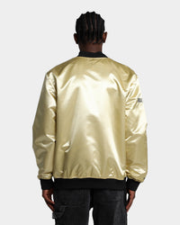 Mitchell & Ness Las Vegas Raiders Fashion Lightweight Satin Jacket Light Gold
