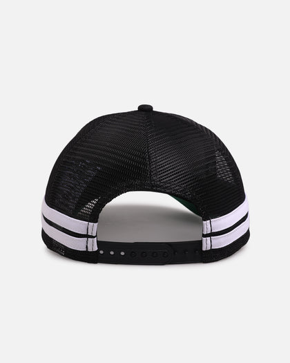 New Era Chicago Bulls 'Stripe' 9FORTY A-Frame Trucker Snapback Black/White