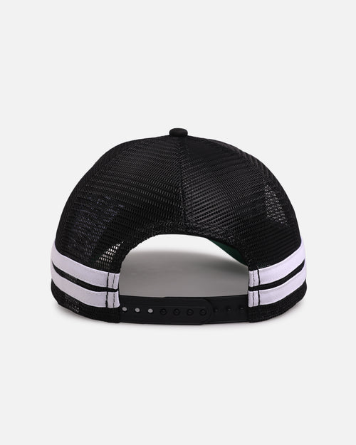New Era Chicago Bulls 'Stripe' 9FORTY A-Frame Trucker Snapback Black/White