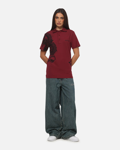 Ed Hardy Euro Polo Shirt Plum