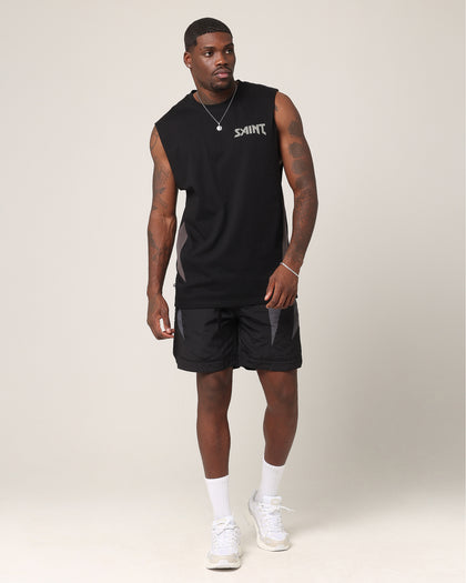 Saint Morta Rage Oversized Muscle T-Shirt Black/Grey