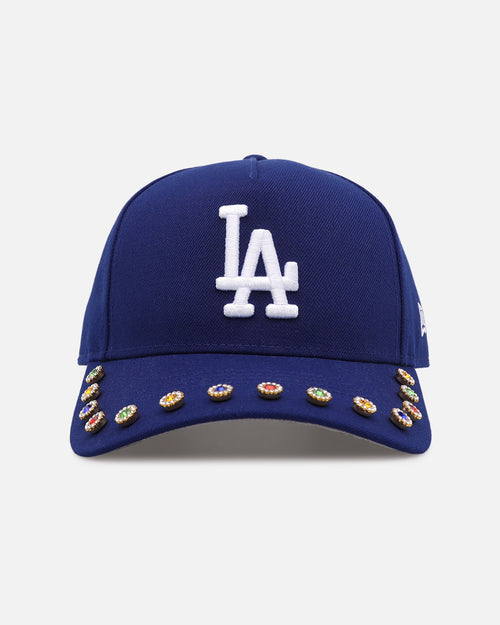 New Era Los Angeles Dodgers 'Visor Embellishment' 9FORTY A-Frame Snapback Official Team Colors