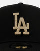 New Era Los Angeles Dodgers 'Raised Metallic Chainstitch' 9FORTY A-Frame Snapback Black