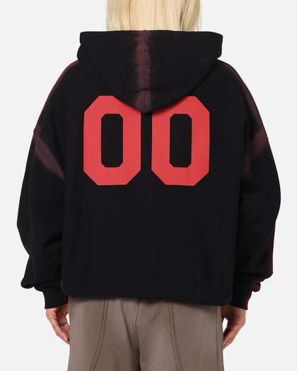 The Anti Order Mosh Boxy Hoodie Sunfade Black/Red